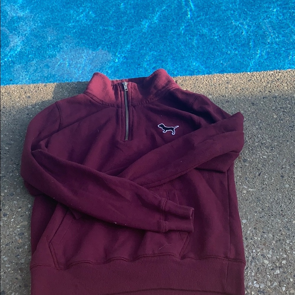 PINK VICTORIA’S SECRET quarter zip jacket